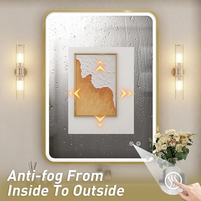 28x36 Inch LED Bathroom Mirror - Image 5