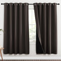 NICETOWN 100% Blackout Window Curtain Panels, 2 Pieces, 62-inch Wide Per Panel by NICETOWN
