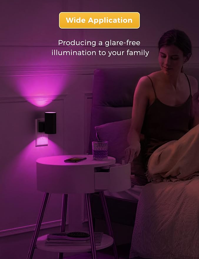 L LOHAS LED Night Light, Night Lights Plug into Wall, Color Changing Nightlight - Image 5
