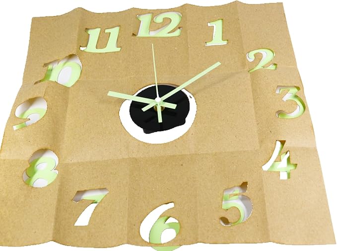 OceeK DIY Wall Clock, Fluorescence Modern Silent Non-Ticking, Battery Operated - Image 9