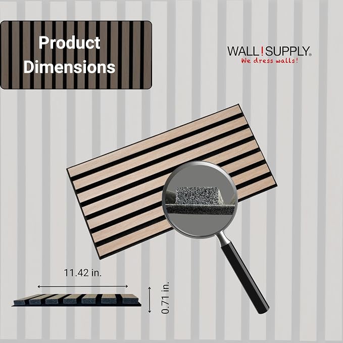 Wall!Supply 3D Soundproof Wall Panels – Acoustic Natural Oak Finish – EPS Foam - Image 6