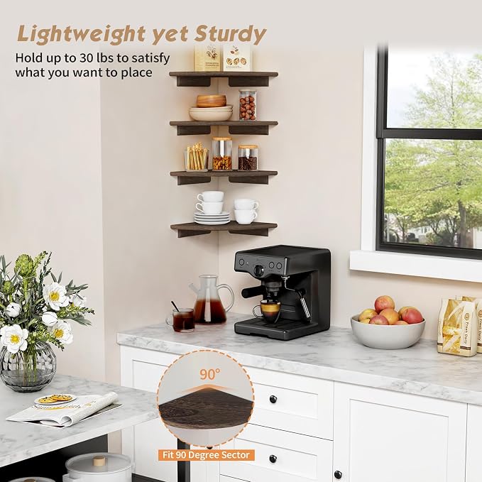 Forbena Large Corner Floating Shelves - Image 7
