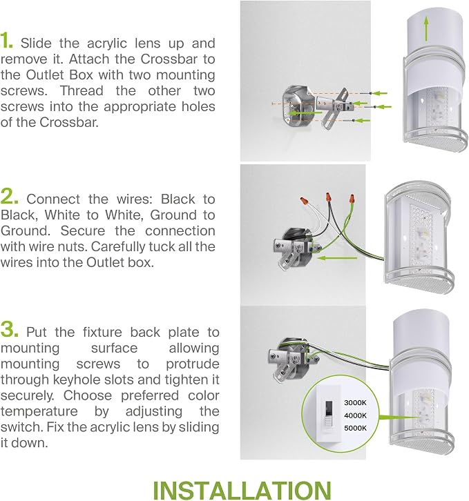 ASD LED Indoor Wall Mount Light Fixture - Image 8