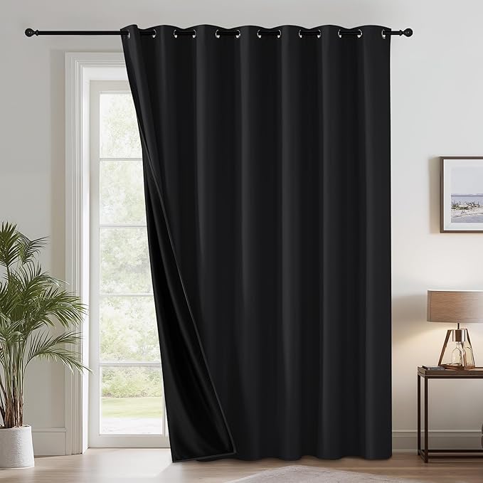 RYB HOME Extra Long 100% Blackout Room Divider Curtains by RYBHOME
