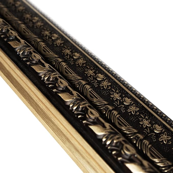 Black&Gold Framed Rectangle Bathroom Mirrors - Image 6