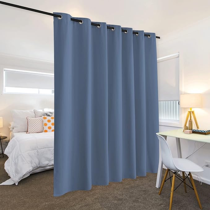 RYB HOME Soundproof Curtains Room Divider Screen Blackout Thermal Insulating - Image 3