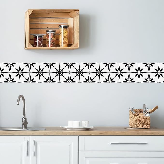 HOMETITUTE Wallpaper Border 4x196 Inch Peel and Stick Wall Border Wallpaper - Image 3