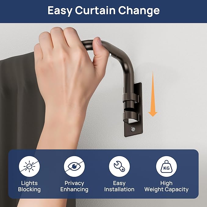 ENJOYBASICS Blackout Curtain rod - Image 2