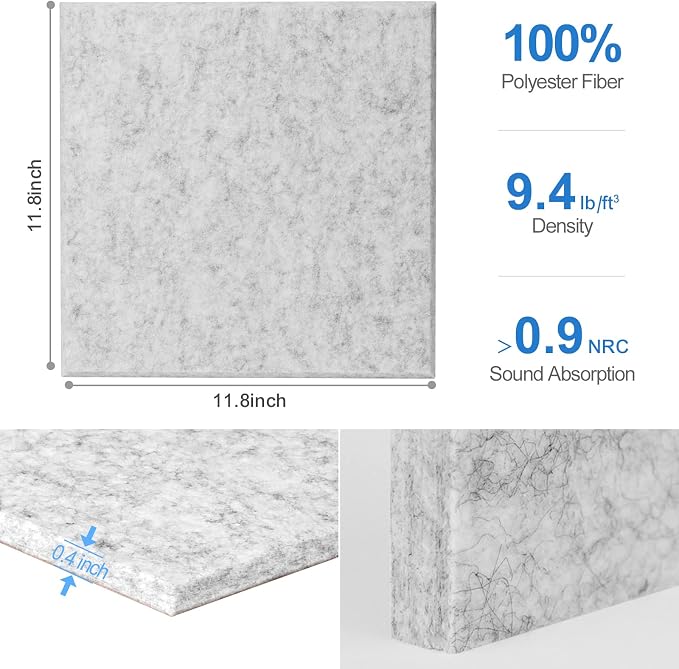 Sonicism 12 Pack Acoustic Wall Panels - Image 6