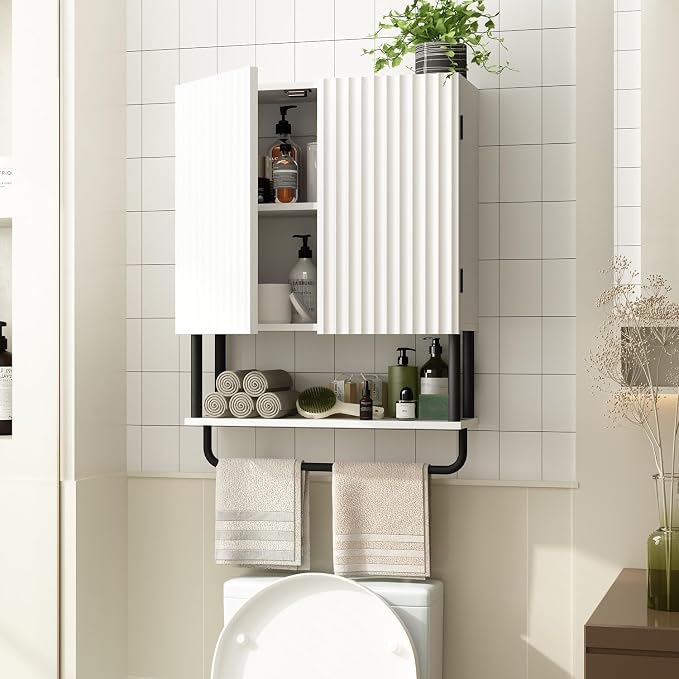 RUSTOWN Fluted Bathroom Wall Cabinet - Image 2