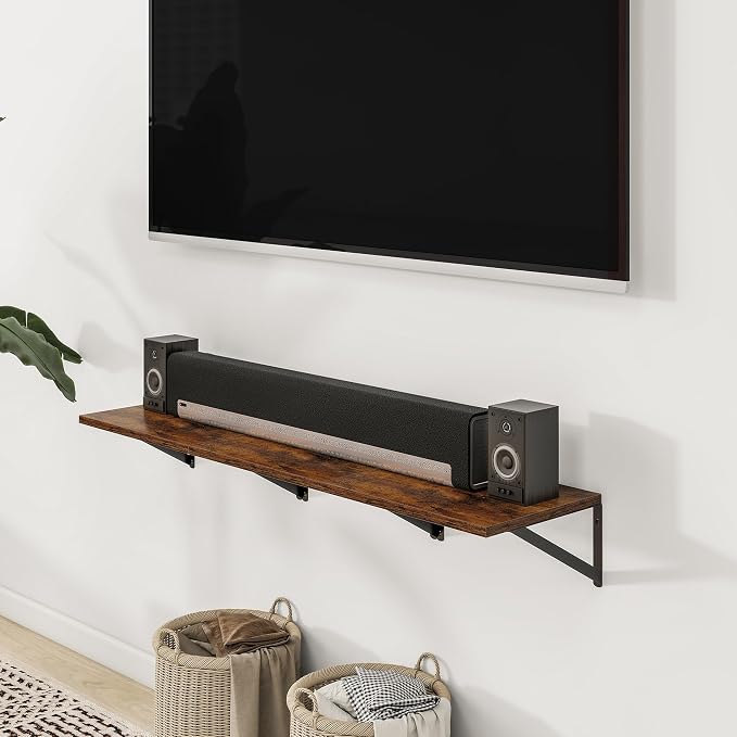 Deep Floating Shelves for Wall, 12 Inch Deep Floating Shelves Set of 3 - Image 7
