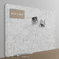 Large Felt Bulletin Board for Wall, Soft Felt Cork Board for Office, Home by CreateYourIdealSpace