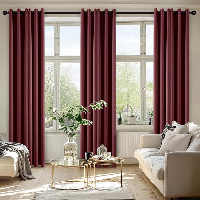 MIULEE Blackout Curtains for Bedroom Living Room 2 Panels, Thermal Insulated - Image 6