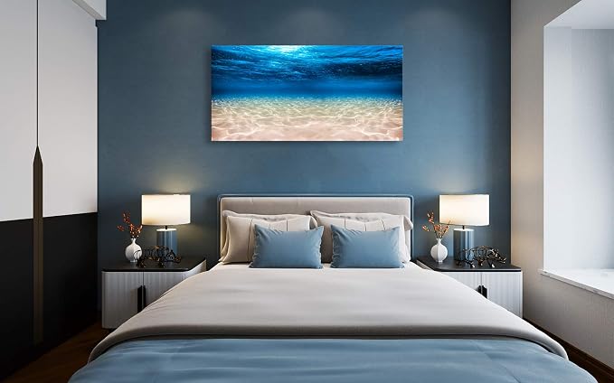 Cao Gen Decor Art-S00762 Print Artwork Blue Ocean Sea Wall Art Canvas Prints - Image 7