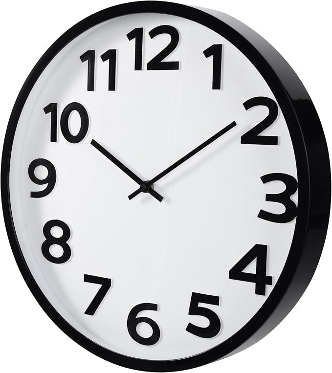 Large Wall Clock 16 Inch Silent Non-Ticking Modern Big Number Wall Clocks - Image 6