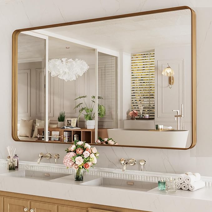 LOAAO 60X30 Inch Bathroom Mirror by LOAAO