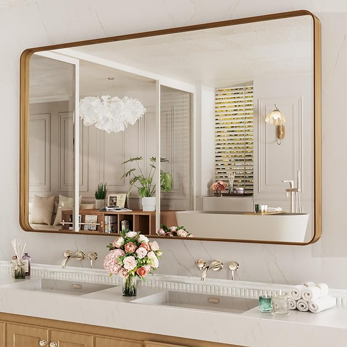 LOAAO 60X28 Inch Bathroom Mirror by LOAAO