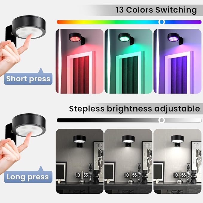 2-Pack Wireless Battery Operated Painting Light - Image 4