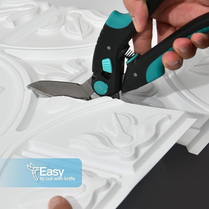Art3d Drop Ceiling Tiles 24x24in., Wainscoting Panels Glue Up 2ft x 2ft - Image 5