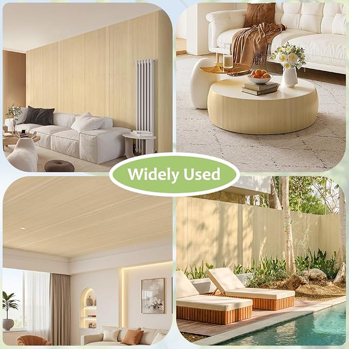LUCKUP Bamboo Wall Panel for Interior Wall Decor, Kitchen & Office - Image 6