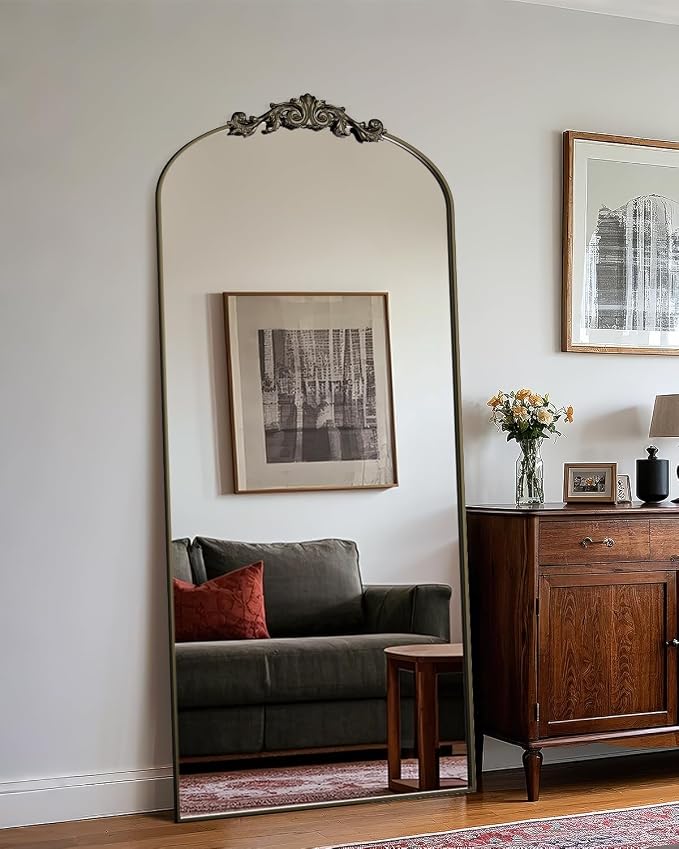 Antok Arched Full Length Mirror, Full Body Mirrors - Image 2