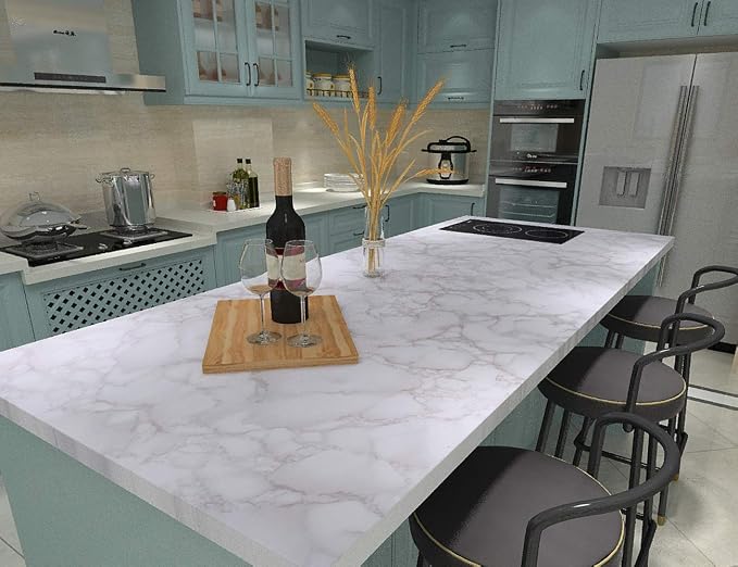 Art3d 17.3"x200" Marble Paper Countertops - Image 3