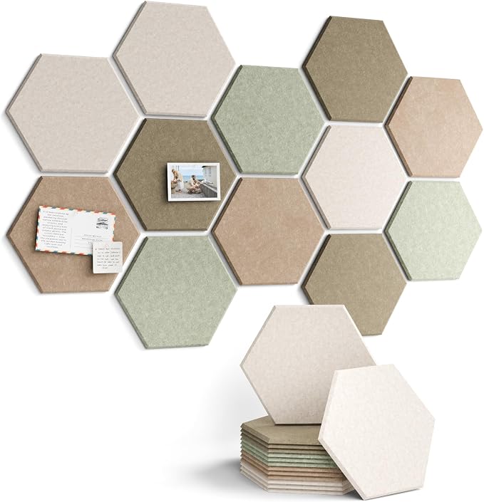 Fluxynara Hexagon Cork Board Alternative by FLUXYNARA