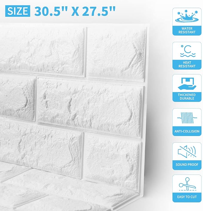 Art3d 115 Sq.Ft Peel and Stick 3D Wall Panels - Image 2