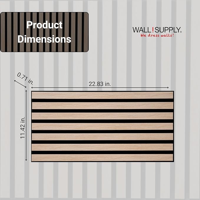 Wall!Supply 3D Soundproof Wall Panels – Acoustic Natural Oak Finish – EPS Foam - Image 5