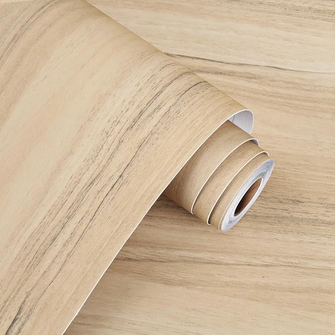 WESTICK Light Wood Contact Paper Peel and Stick Countertops Waterproof Kitchen - Image 7