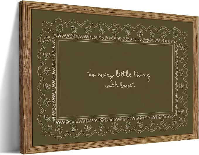 Framed Vintage Inspirational Wall Art, Do Every Little Thing by Unknown