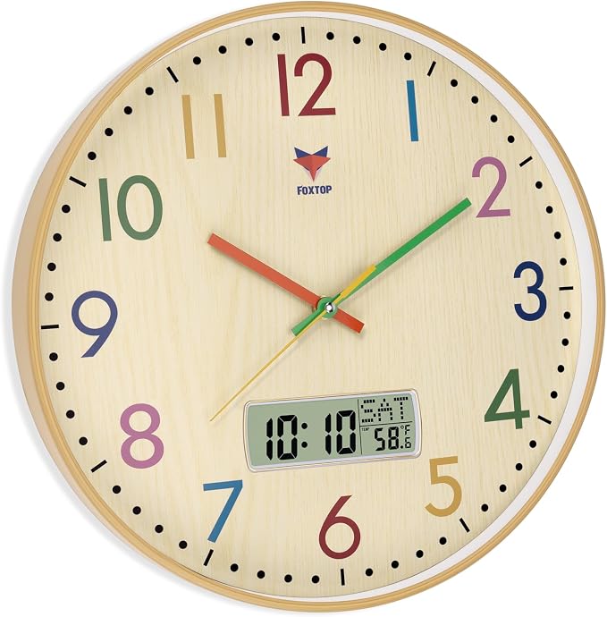 Foxtop Digital and Analog Learning Clock - Image 8