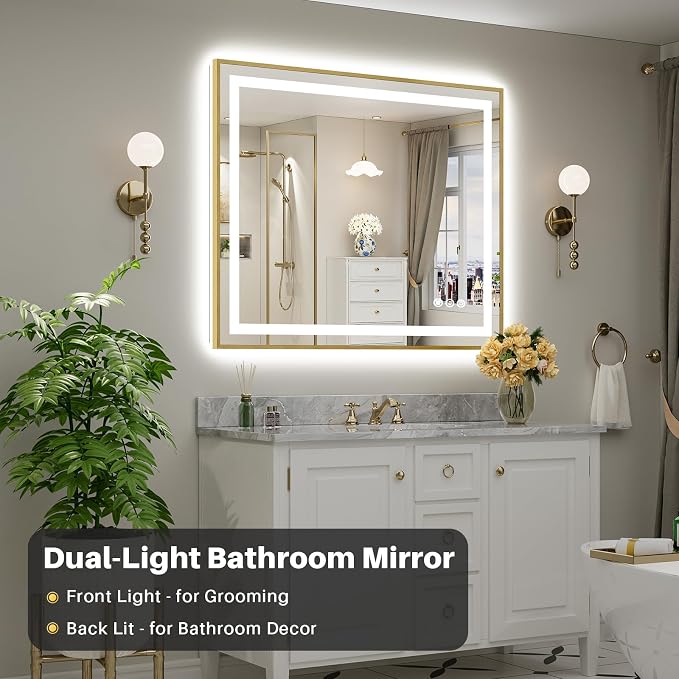 48x40 Inch LED Bathroom Mirror - Image 3