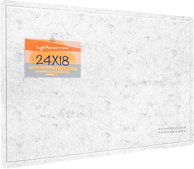Lightomorrow Bulletin Board, 24 x 18 inches Felt Board Decorative Pin Board by Lightomorrow