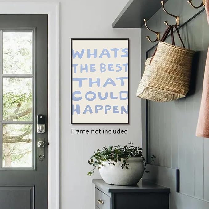 Yaasilinage Daily Reminder Positive Canvas Wall Art, Positive Affirmations Wall - Image 4