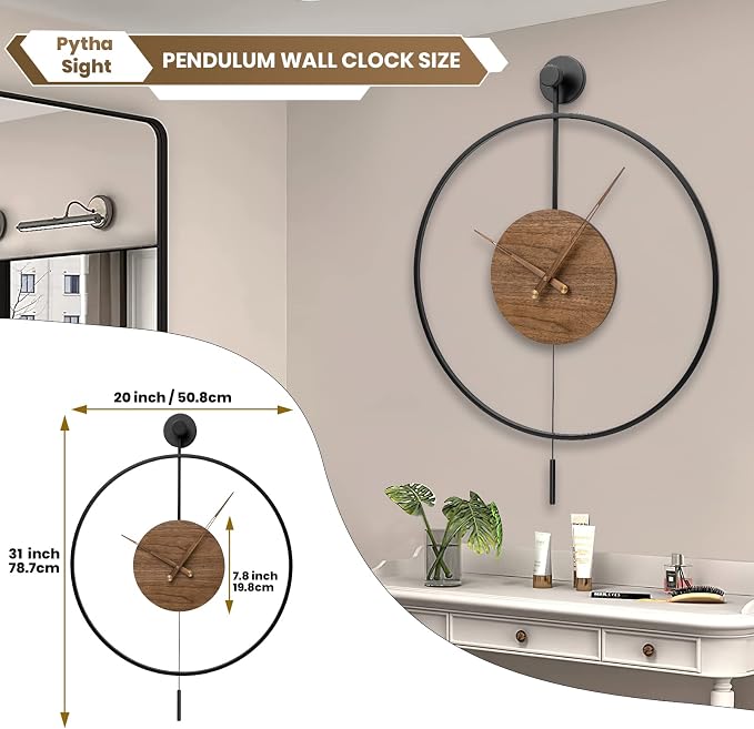 Large Modern Wall Clock, Wall Clocks - Image 2