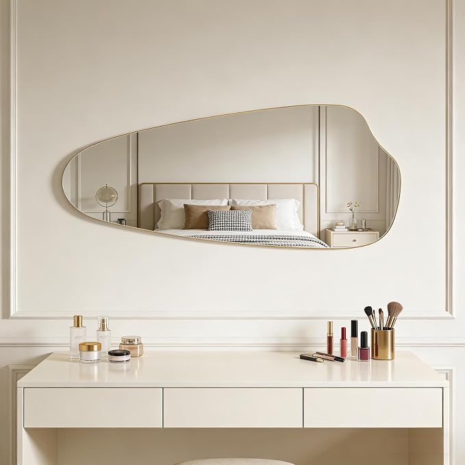 Irregular Wall Mirror Asymmetrical Mirror, Decorative Modern Mirror, Tempered - Image 9