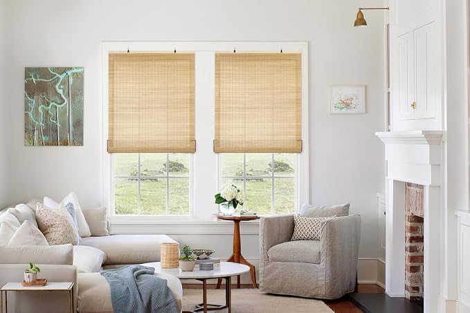 LazBlinds Cordless Bamboo Roll Up Shades - Image 5