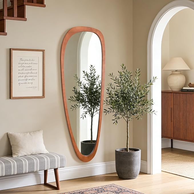 WallBeyond Asymmetrical Mirror, Irregular Mirror Full Length, Boho Wall Mirrors - Image 2