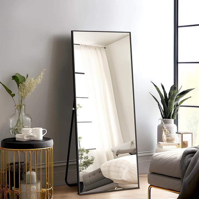 NicBex Full Length Mirror with Stand, Shatter-Proof Glass - Image 6