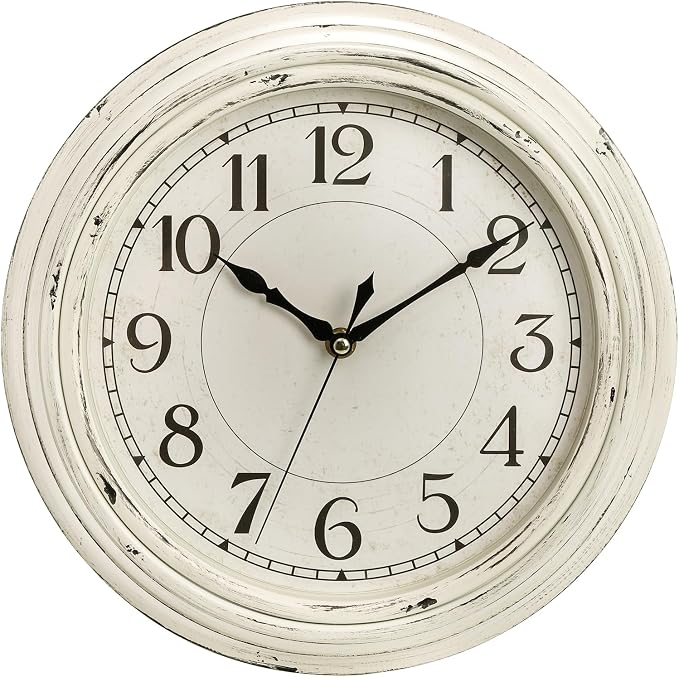Peohud Silent Wall Clock, 12 Inch Vintage Non Ticking Quartz Battery Operated by Peohud