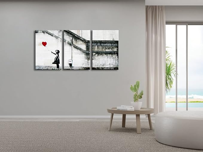 Wieco Art Banksy Grafitti Girl - Image 6