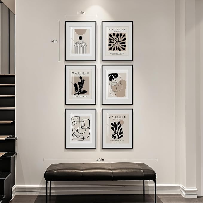 Framed Neutral Abstract Wall Art - Image 3