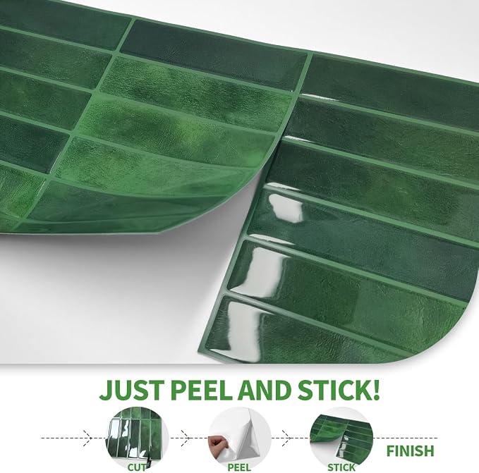 Peel and Stick Backsplash 3D Wall Tiles, Self-Adhesive, Oil Proof, Waterproof - Image 6