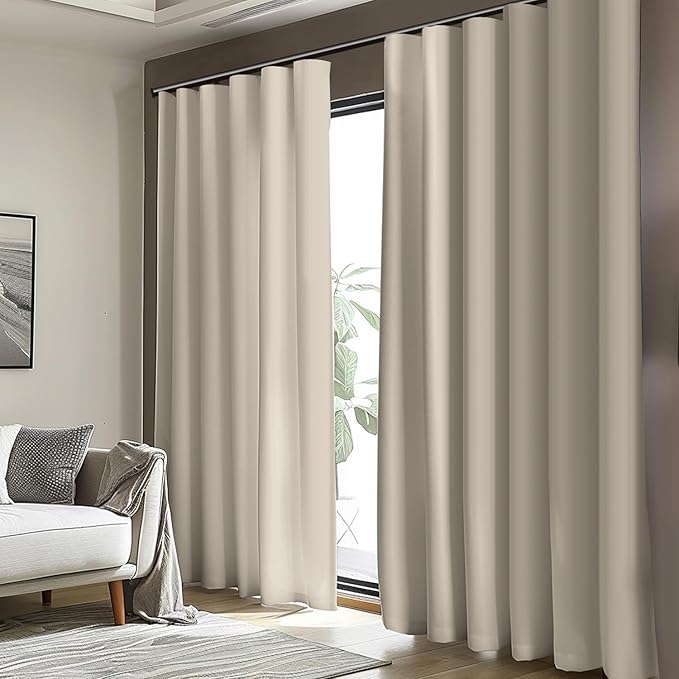Room Divider Blackout Curtain Track Curtains Wall Dividers Panels Screen - Image 7