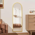 Rowjut Full Length Door Mirror, Wall Mounted Wall & 48"X14"Arched Behind Door by Rowjut