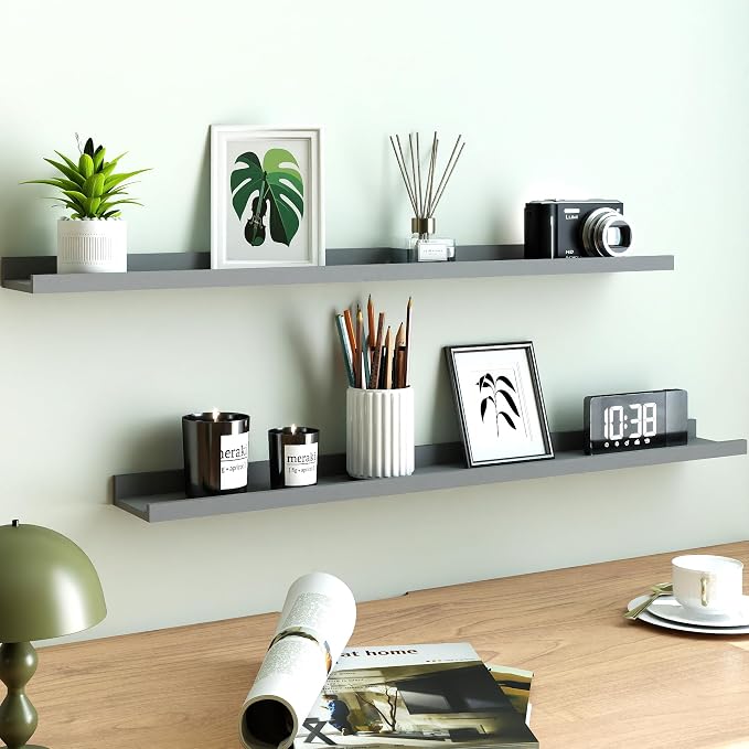 Floating Shelves for Wall Decor, Long Wall Mounted Storage Shelf for Bedroom - Image 2