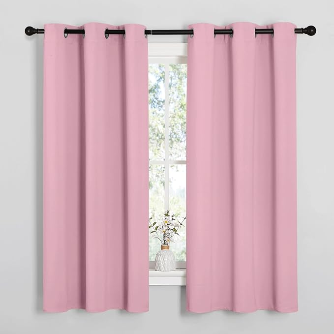 NICETOWN Crystal Pink Room Darkening Curtains by NICETOWN