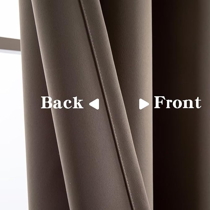 IGEMAEVE Blackout Sliding Door Curtains 84 Inch Length, Extra Wide Room Divider - Image 3