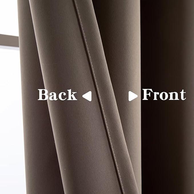IGEMAEVE Blackout Sliding Door Curtains 96 Inch Length, Extra Wide Room Divider - Image 3